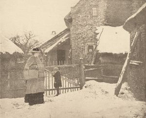 Att gå till marknaden - en vinterscen av Peter Henry Emerson