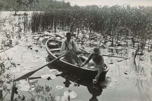 Ett av fyrtio platinatryck från "Life and Landscape on the Norfolk Broads"