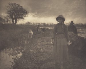 Att stöta fram kärrhö med stakar av Peter Henry Emerson