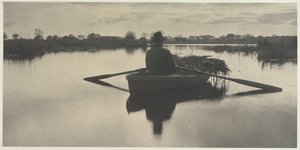 Rodd hem skoof-prylarna från Life and Landscape on the Norfolk Broads, 1886, skylt XXI, 1886. av Peter Henry Emerson