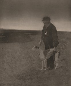 Tjuvskytten - en hare i utsikt,1888 (foto) av Peter Henry Emerson