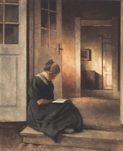 I trädgårdsdörren av Peter Vilhelm Ilsted
