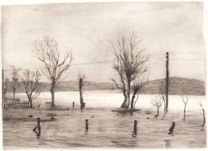 Vinterlandskap vid Tyreholm av Peter Vilhelm Ilsted