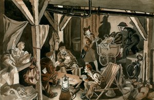 Skyddsrum under en flygräd av Peter Jackson