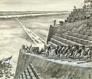 Bygger den stora pyramiden i Giza av Peter Jackson