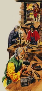 Myntmakare på kung Edward I:s tid