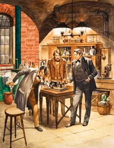Edison demonstrerar den första fonografen i sitt laboratorium av Peter Jackson