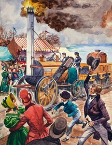 George Stephenson och raketen av Peter Jackson