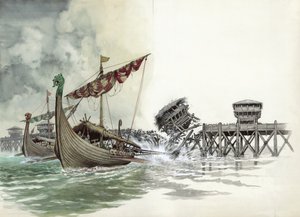 London Bridge rivs ner i vikingatacken ledd av Olaf The Norseman 1014