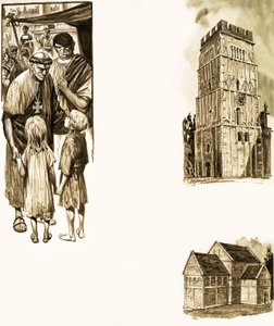 Munk och kyrka av Peter Jackson