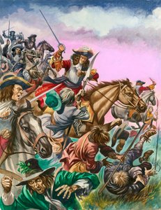 Hertigen av Monmouth i slaget vid Sedgemoor. av Peter Jackson
