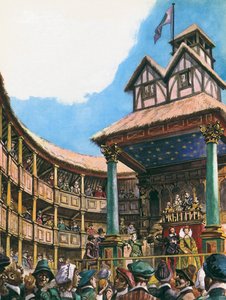 Teater i London vid tiden för drottning Elizabeth I av Peter Jackson