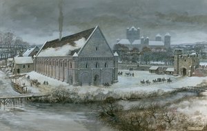 Westminster Hall i snön