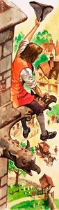 When They Were Young: Clive of India (gouache på papper) av Peter Jackson
