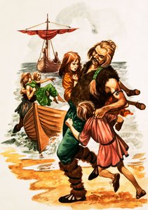 When They Were Young: St Patrick (gouache på papper) av Peter Jackson