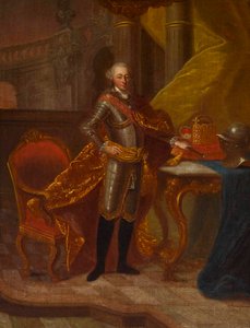 Porträtt av greve Palatine Charles Theodore 1724-1799, kurfurst av Bayern.