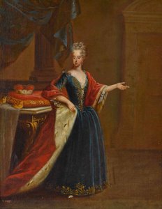 Porträtt av Maria Antonia av Österrike 1669-1692, kurfurstin av Bayern.