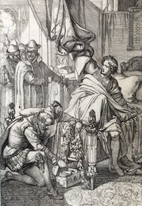 Gripandet av Karl av Österrike (1545-1568) (Don Carlos), son till Filip II av Spanien 1568 av hans fars män (Carlos, prins av Asturiens äldste son och arvinge till kung Filip II av Spanien fängslad av hans far i början av 1568) Rita en penna d