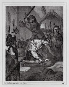 Avrättning av greven av Reinstein-Tattenbach av Peter Johann Nepomuk Geiger