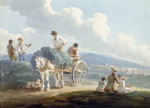 Hövagnen (akvarell) av Peter Le Cave