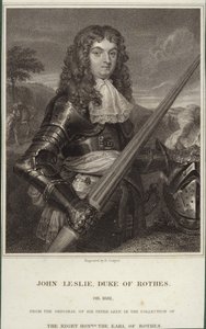 Porträtt av John Leslie, hertig av Rothes av Peter Lely