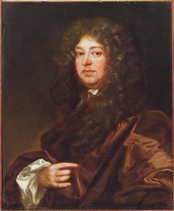 Porträtt av en gentleman i brun mantel av Peter Lely