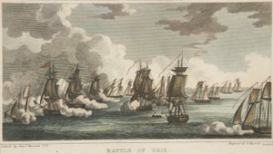 Battle of Erie, pub. 1816 av Peter Maverick
