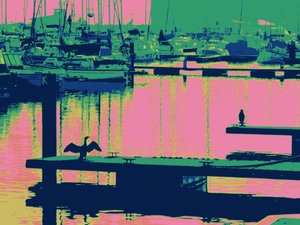 COURT-SHIP HARTLEPOOL, 2014, (digitalt förbättrat foto) av Peter McClure