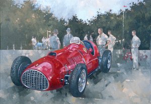 1951 Ferrari (olja på duk)