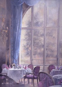 Corner of the Ritz (olja på duk) av Peter Miller
