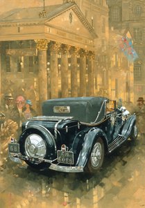 Phantom in the Haymarket (olja på duk) av Peter Miller