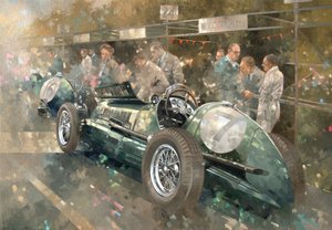 R. Parnells Maserati (olja på duk)