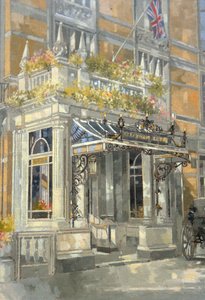 The Connaught Hotel, London (olja på duk) av Peter Miller