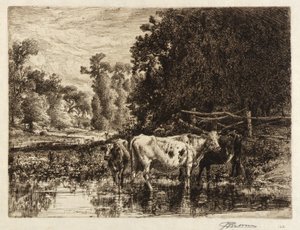 (På Neshaminy-floden) av Peter Moran