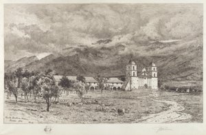 Santa Barbara Mission av Peter Moran