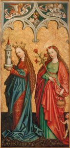 De heliga Barbara och Dorothea av Peter Murer
