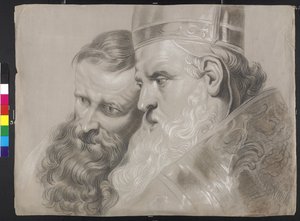 "Sankt Ambrosius och kejsar Theodosius" av Peter Paul Rubens av Peter Paul (after) Rubens