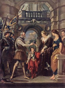 Kung Henri IV av Frankrike med Marie de 