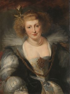 Porträtt av Helena Fourment (1614-1673), konstnärens andra hustru, ca 1650 (olja på panel)
