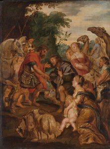 Försoningen mellan Jakob och Esau av Peter Paul Rubens (after)