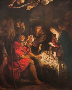 Tillbedjan av herdar av Peter Paul Rubens