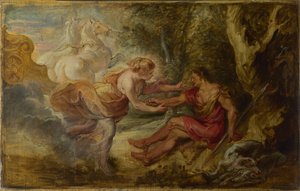 Aurora bortför Cephalus, ca 1636 av Peter Paul Rubens