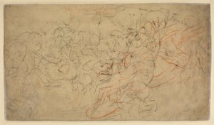 Ryttarnas kamp (baksida) av Peter Paul Rubens