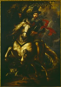 Porträtt av Giovanni Carlo Doria till häst av Peter Paul Rubens