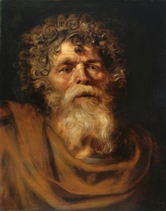 Porträtt av en skäggig gammal man av Peter Paul Rubens