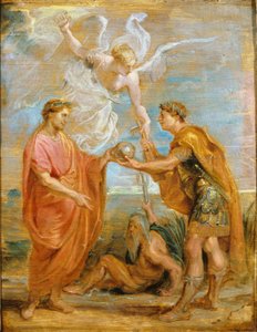 Constantius utnämner Konstantin till sin efterträdare av Peter Paul Rubens