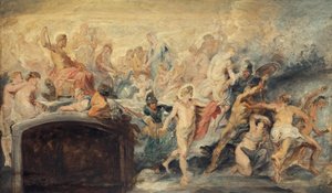 Gudarnas råd (Skiss till Medici-cykeln) av Peter Paul Rubens