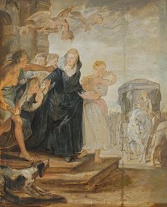 Avfärden från Paris (skiss till Medici-cykeln) av Peter Paul Rubens
