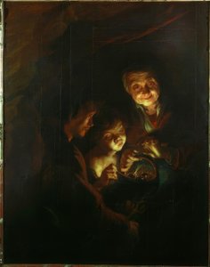 Den gamla kvinnan med brasen av Peter Paul Rubens