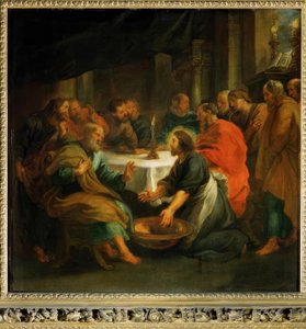 Tvätt av fötter av Peter Paul Rubens